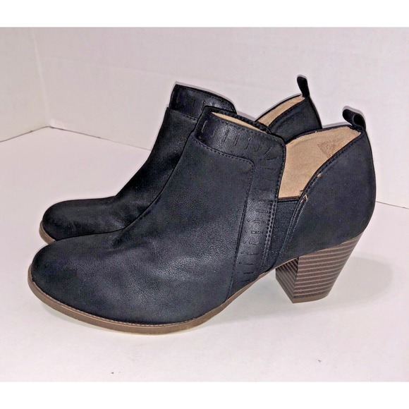 LifeStride Shoes - LifeStride Velocity Womens Jovie Ankle Booties w/Block Heel Flex Sole - Size 7.5